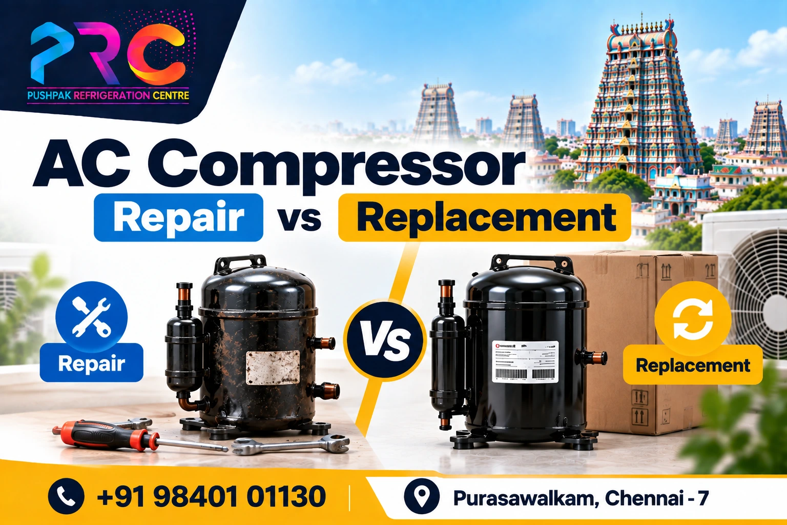 AC Compressor Repair vs Replacement