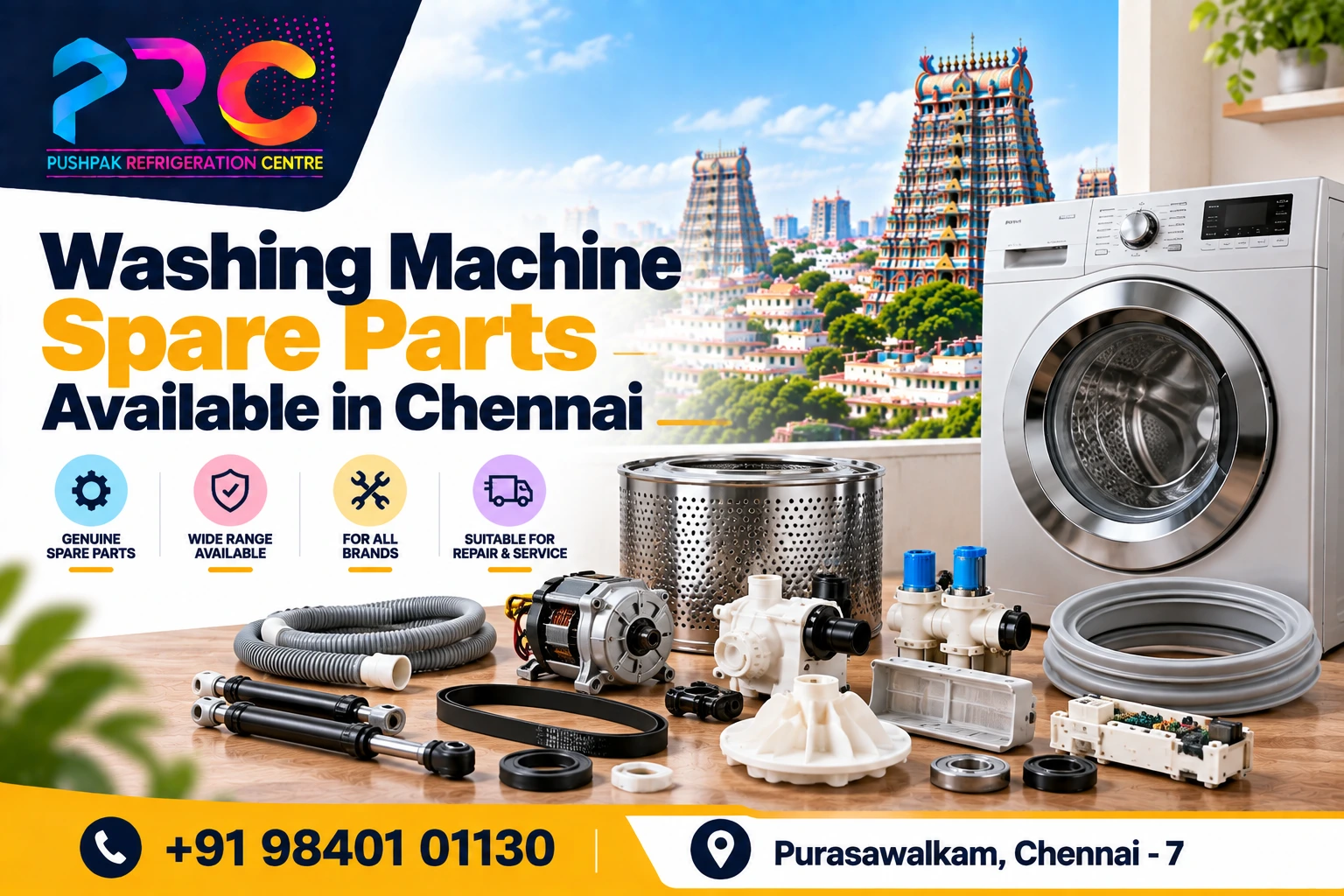 Washing Machine Spare Parts Available in Chennai