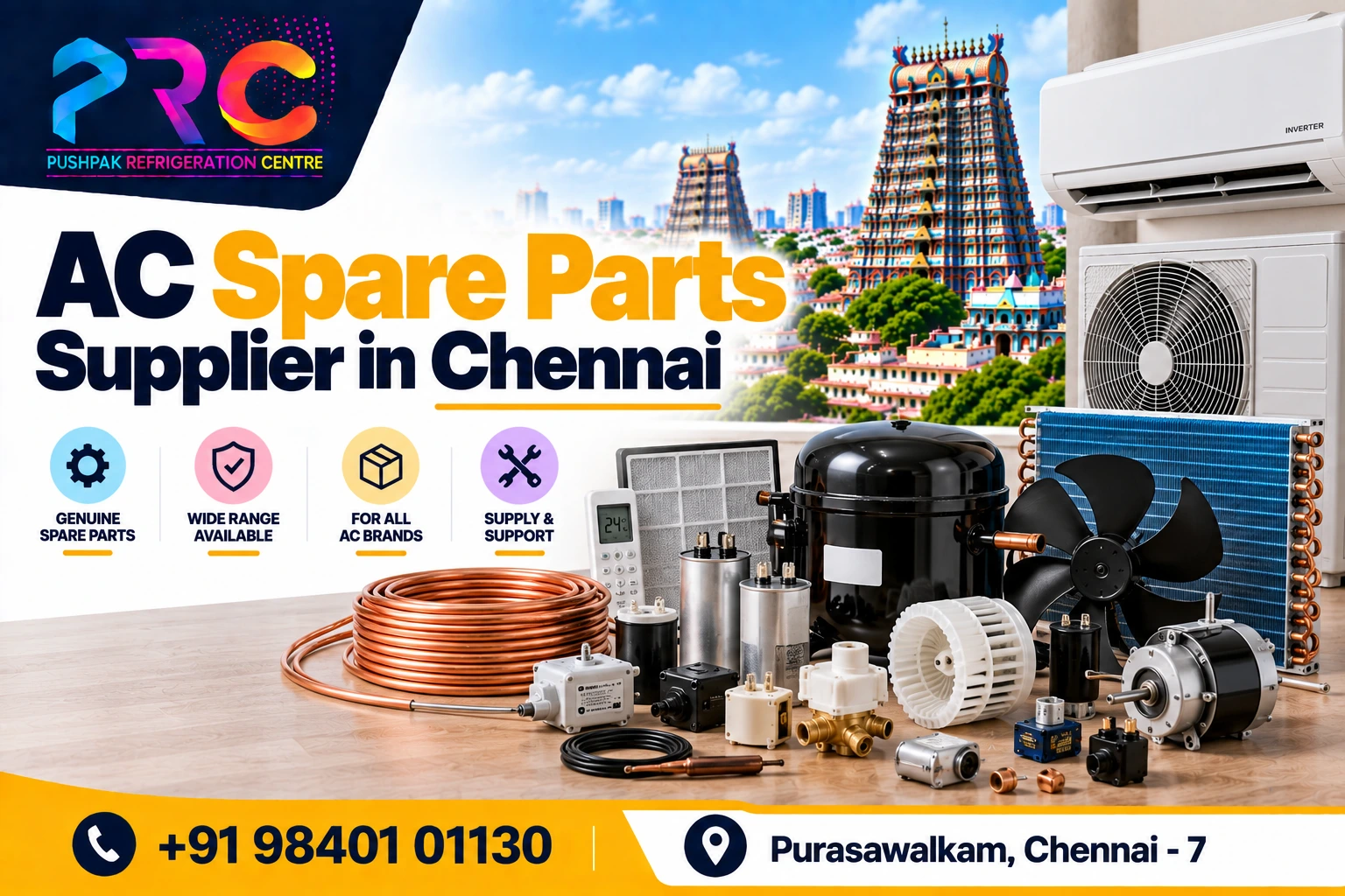 Wholesale AC Spare Parts Supplier in Chennai
